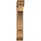 Ekena Millwork Balboa Traditional Rough Sawn Bracket w/ Offset Brace, Western Red Cedar, 8"W x 36"D x 48"H BKT0806X36X48BOA01RWR - alternate 2